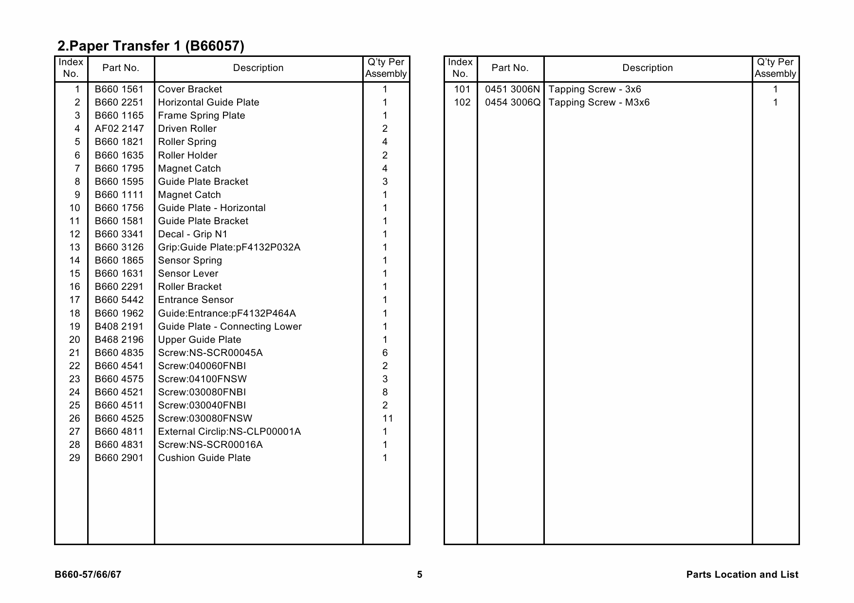 RICOH Options B660 Z-FOLDING-UNIT-ZF4000 Parts Catalog PDF download-2